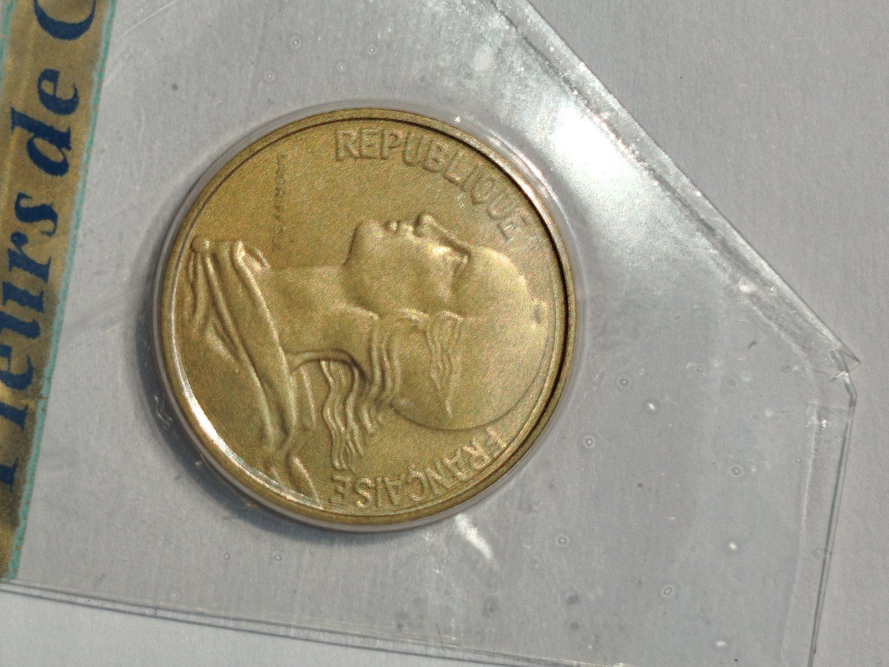 Tutti le monete: 10 CENTIMES MARIANNE 1975 – Nuovo e nell'imballaggio originale da Wettingen venduto da Colorup 1