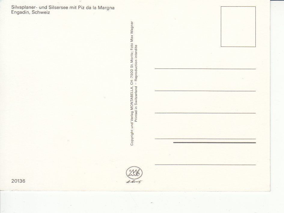 Cartoline postali: Engadin 6 um 1995 – Usato da Bürglen TG venduto da StampGraf 1
