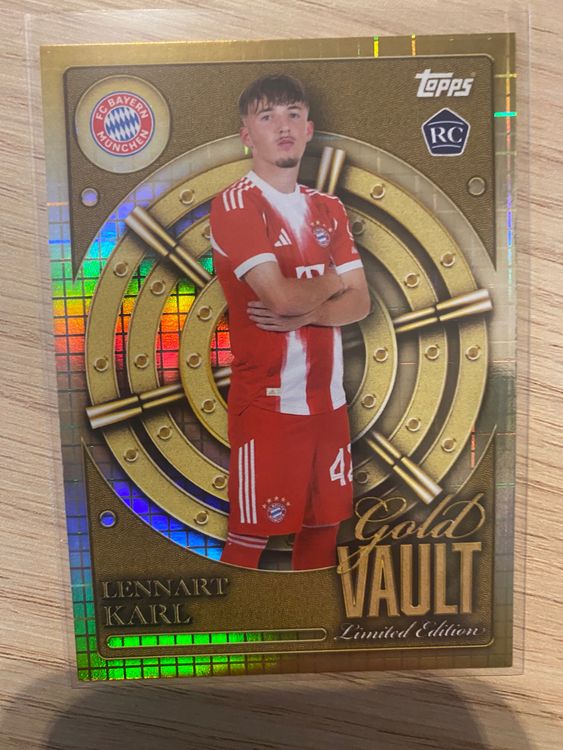 Topps Collector Tin Lennart Karl Gold Vault FC Bayern (Neu (gemäss ...
