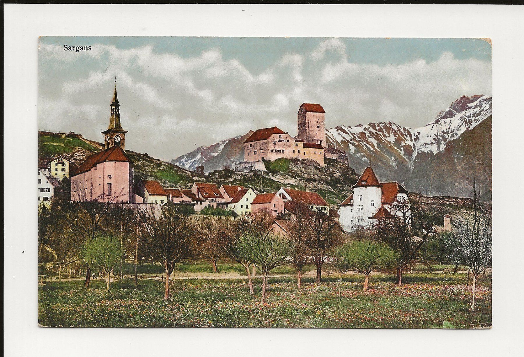 Cartoline postali: AK 1916 Sargans – Usato da Greifensee venduto da 315WDO