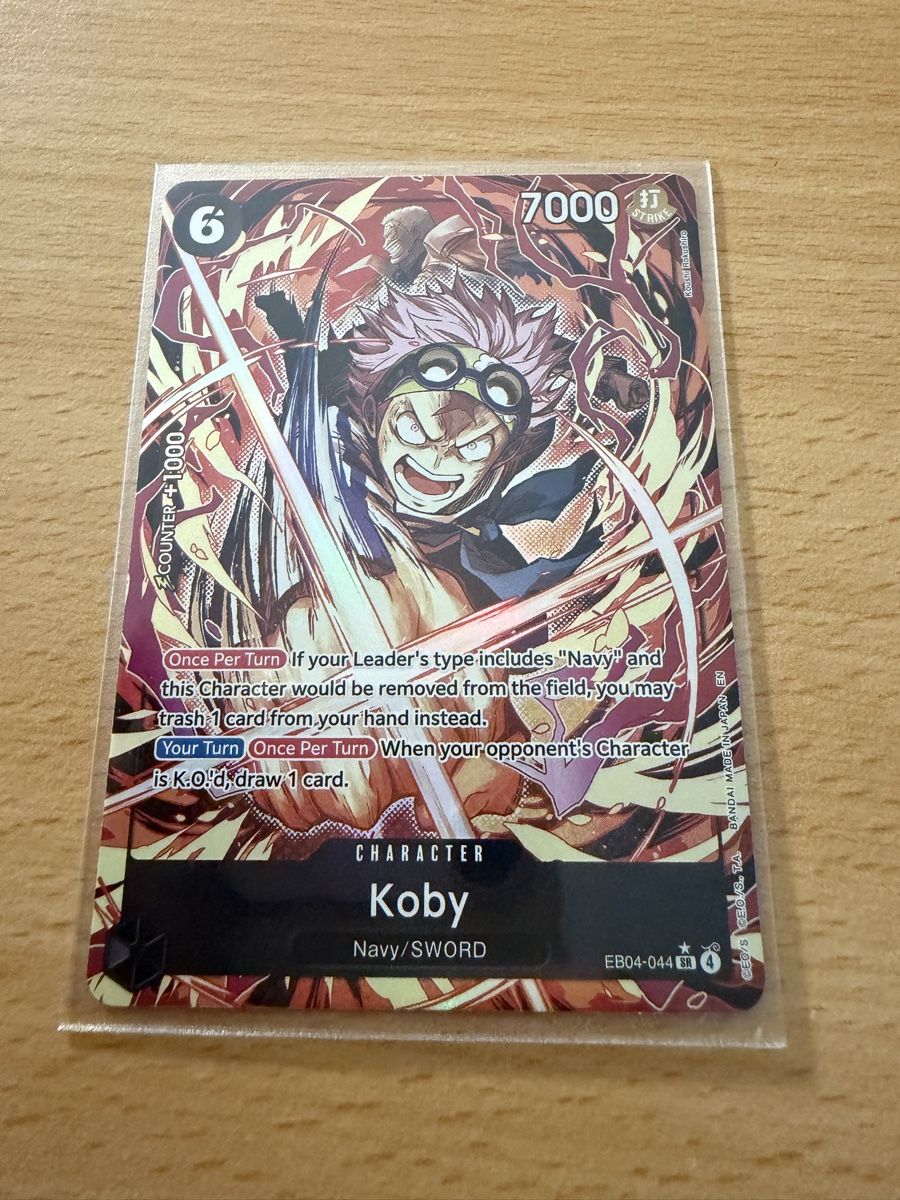 Bandai Carte collezionabili: One Piece EB04-044 SR / AA – Koby – Usato da Schöftland venduto da 160grams