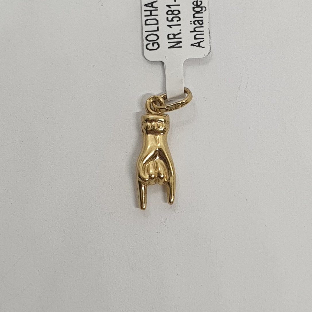 Ciondoli: Echt 18K Gold Anhänger - Hand – Usato da Luzern venduto da Goldhaus-Luzern