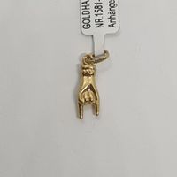 Echt 18K Gold Anhänger - Hand