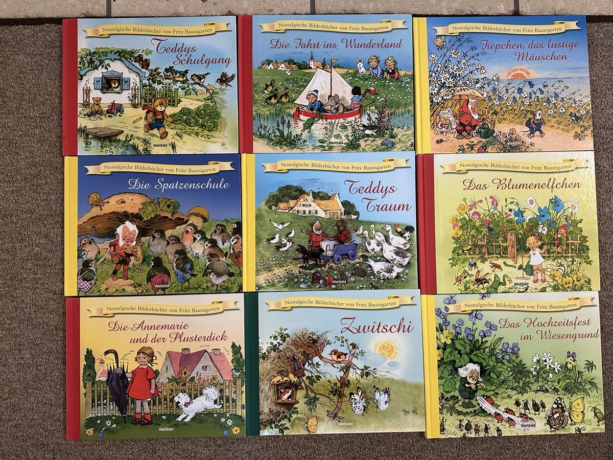 Libri: Fritz Baumgarten Nostalgische Bilderbuecher, 9 Stueck – Usato da Stäfa venduto da Oster_glocke