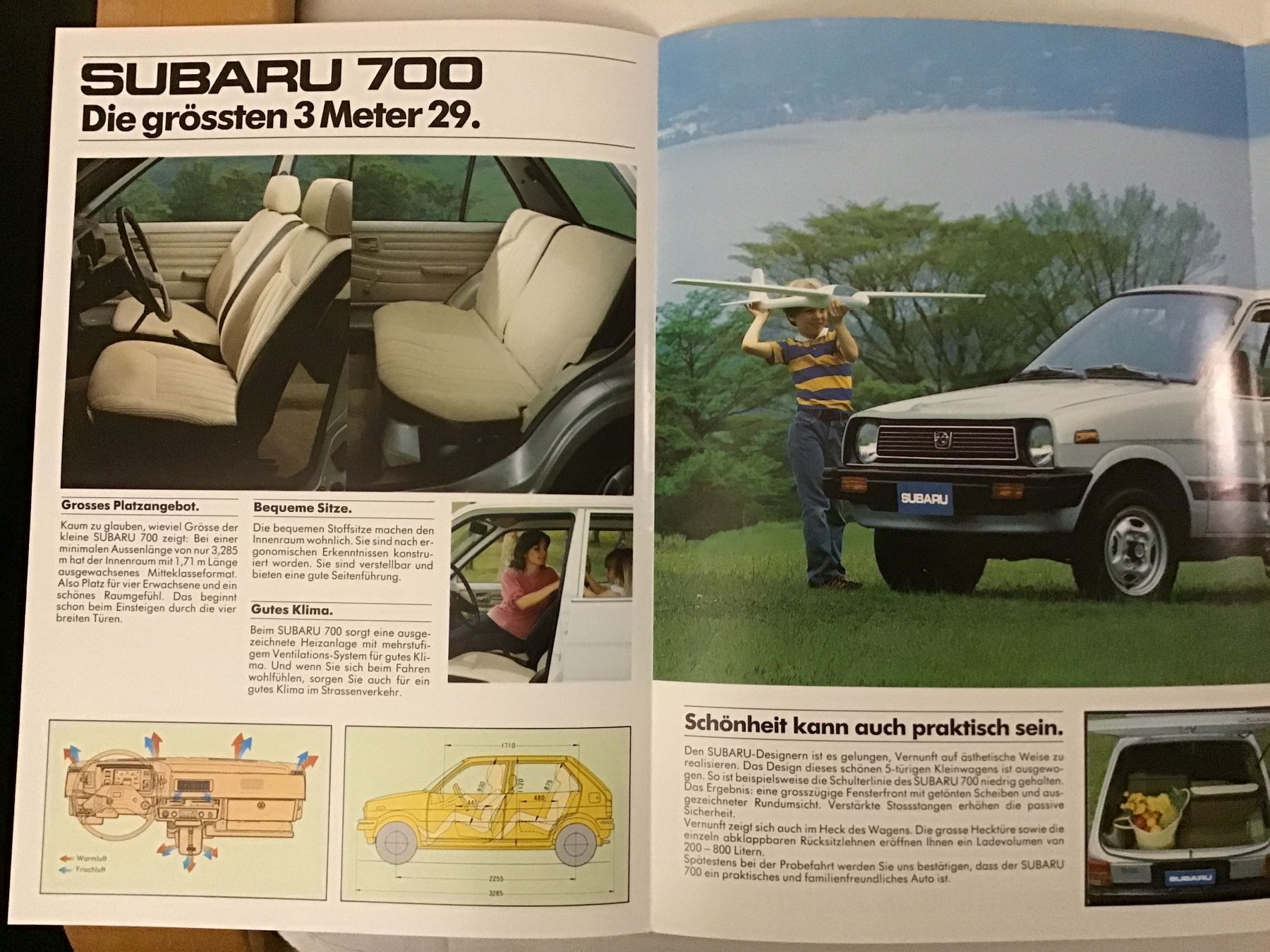 Subaru Dokumente: Subaru 700 Faltprospekt – Gebraucht aus Scherzingen von Starseller62 2