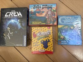 4 Kartenspiele: Die Crew, John Silver, 6 nimmt, Oh my Goods