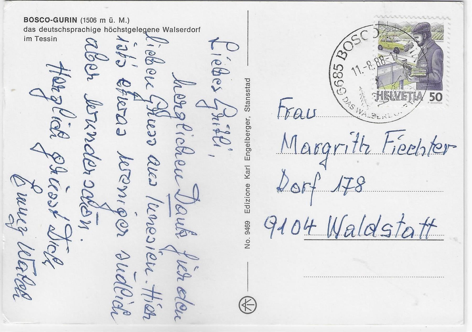 Cartoline postali: Bosco-Gurin - Multiview – Antico da Ettingen venduto da Kartenplanet 1