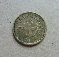 Schweiz ++ 5 Rappen 1873, gute Erhaltung