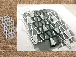Stanzschablone Nr.101, Tannenbäume (für Sizzix geeignet)