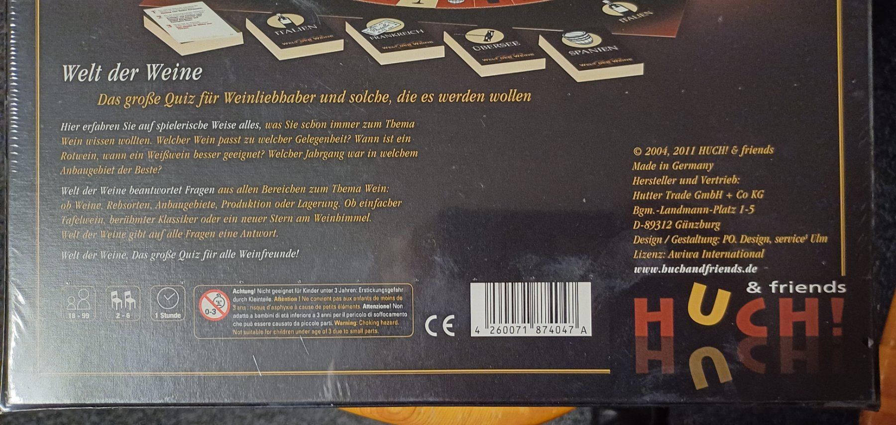 Giochi: Gesellschaftsspiel "Welt der Weine" – Nuovo e nell'imballaggio originale da Zürich venduto da FirefighterZH_118 2