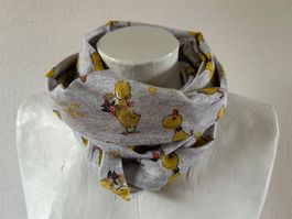 Kinder-Loop -Schlauchschal - Baumwoll-Jersey - Handarbeit