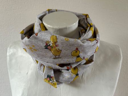 Kinder-Loop -Schlauchschal - Baumwoll-Jersey - Handarbeit