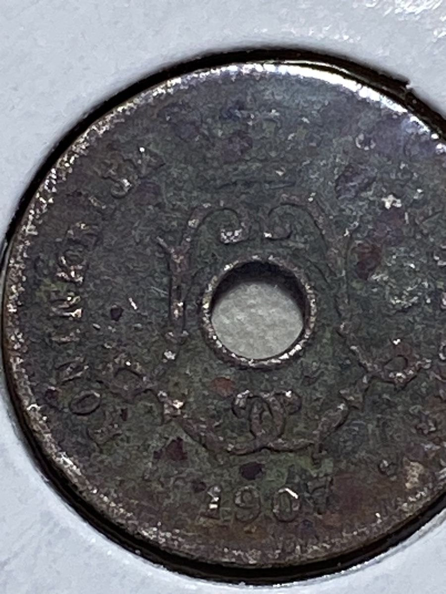 Alle Münzen: Belgique - 5 centimes - 1907 – Gebraucht aus Payerne von Mike1682 2