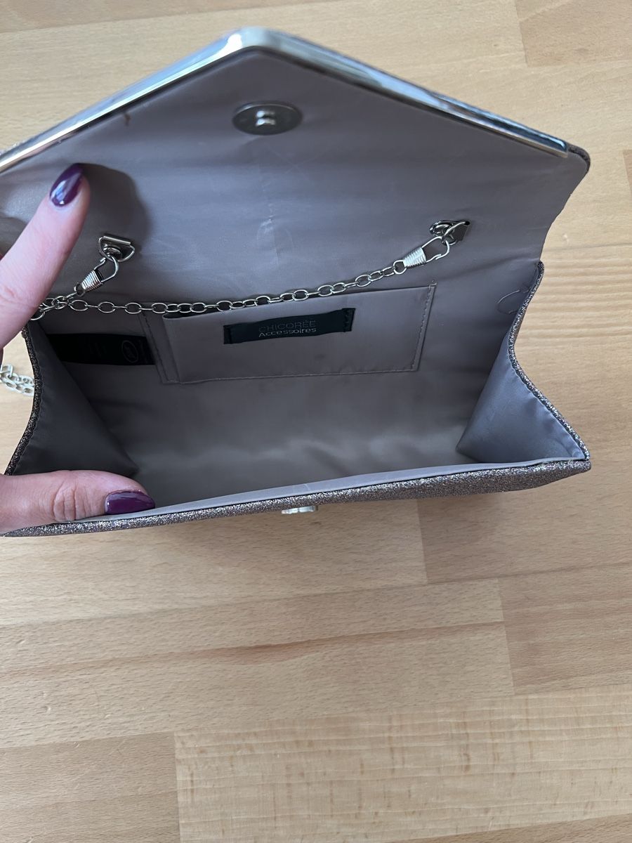 Taschen für Damen: Elegante Glitzer-Clutch – Neu (gemäss Beschreibung) aus Toffen von Vanessa_Germann 1