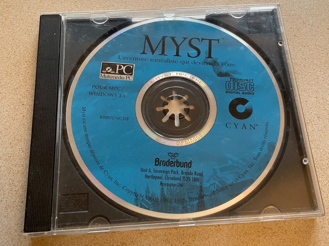 Giochi: MYST pour MPC / Windows 3.1 – Usato da Nyon venduto da Alex017