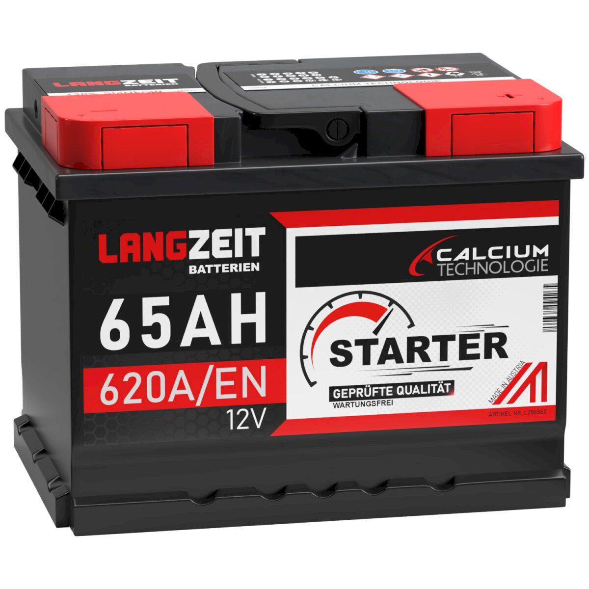 Batterie: LANGZEIT Autobatterie 12V 65Ah – Nuovo e nell'imballaggio originale da Bottighofen venduto da zaap 1