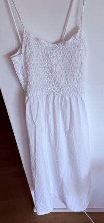 Weisses Sommerkleid von H&M, Grösse S, Neuwertig!