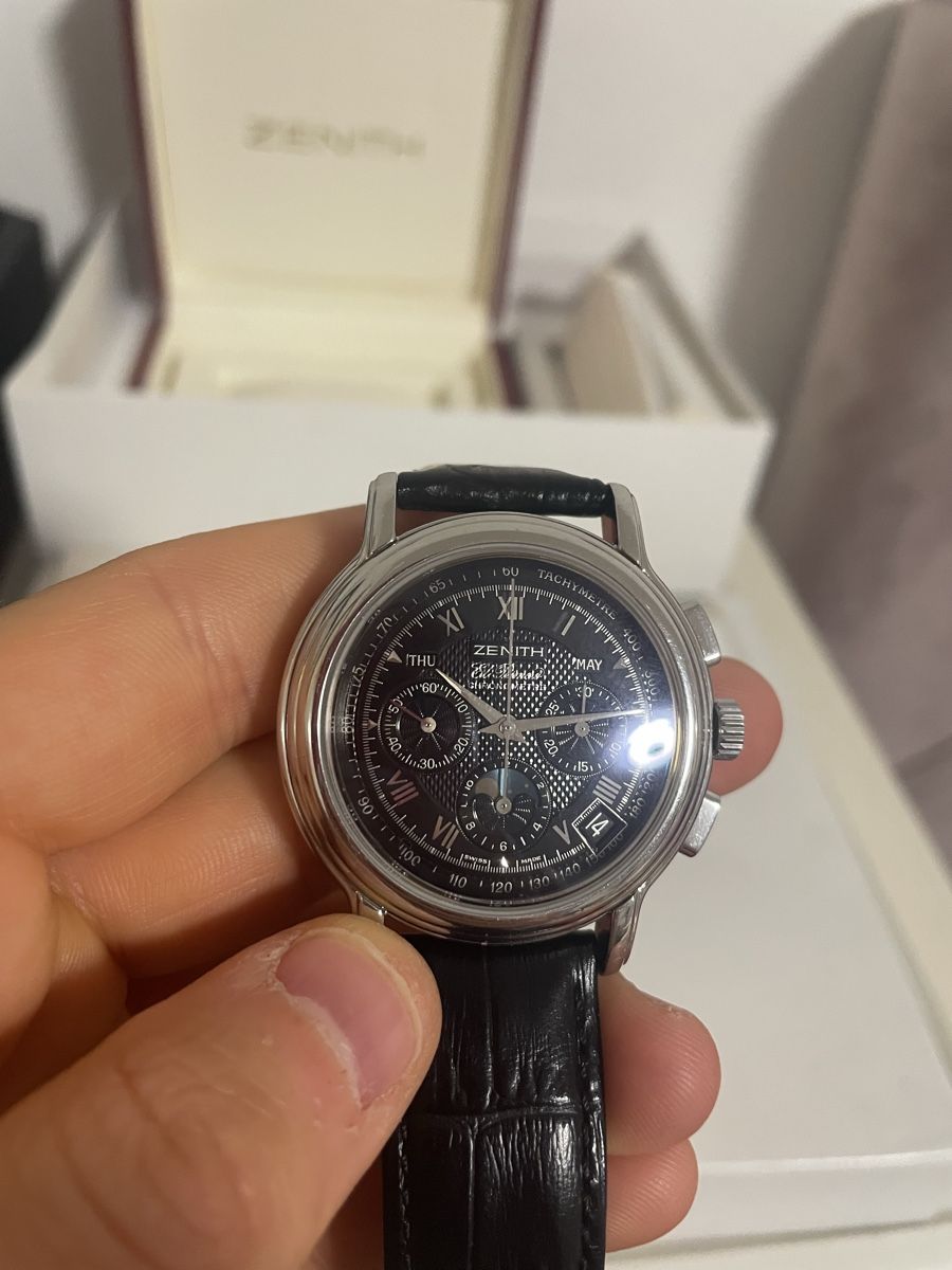 Zenith Orologi: ZENITH EL PRIMERO Chronograph Mondphase Kalender FULL-SET – Usato da Münchwilen TG venduto da Doke_Power7 8