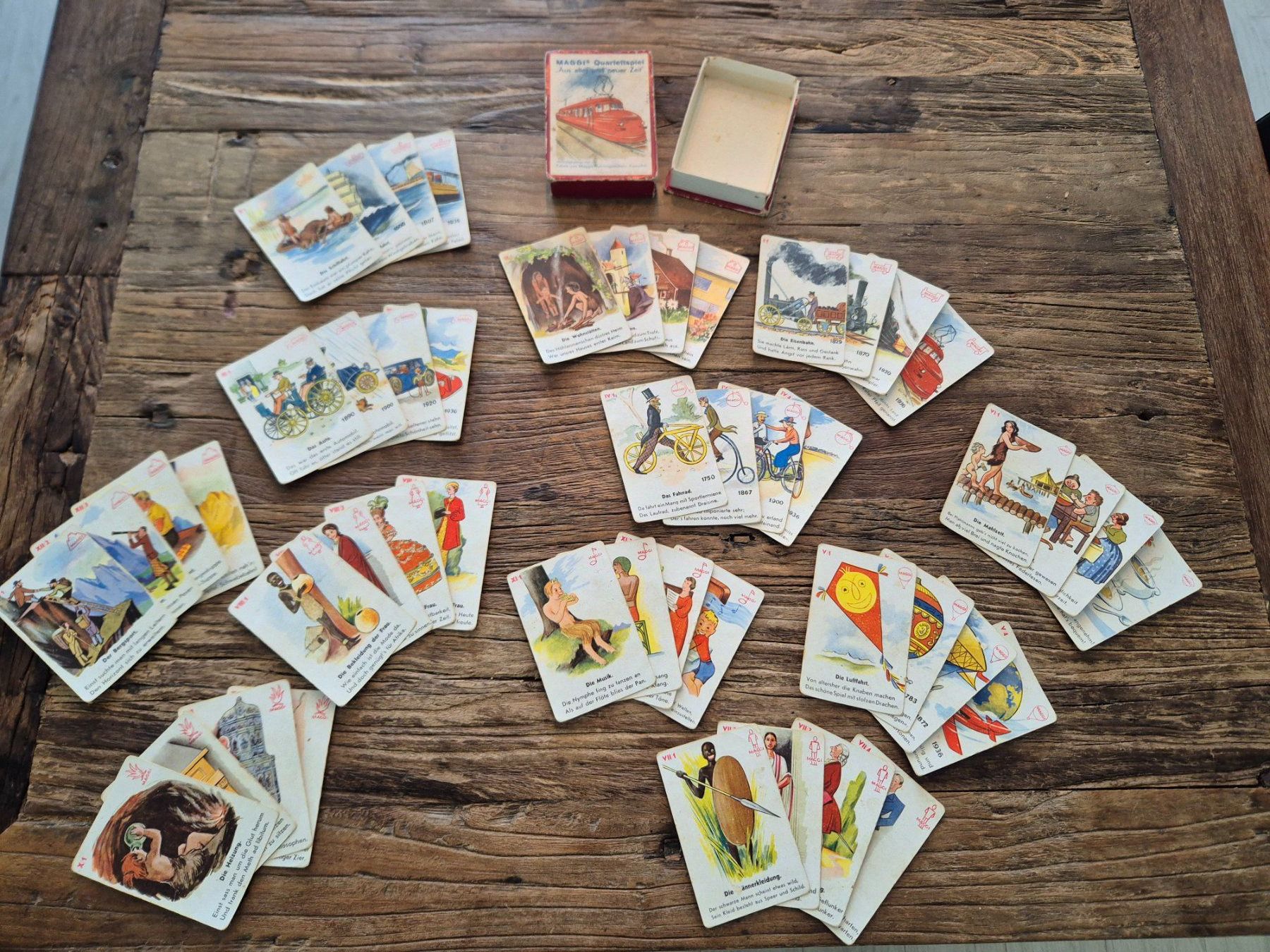 Giochi: Antikes Maggi Quartettspiel um 1950 – Usato da Berg SG venduto da Bolle01 2