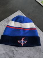 Strickmütze blau/weiss/rot mit Logo HC Kloten