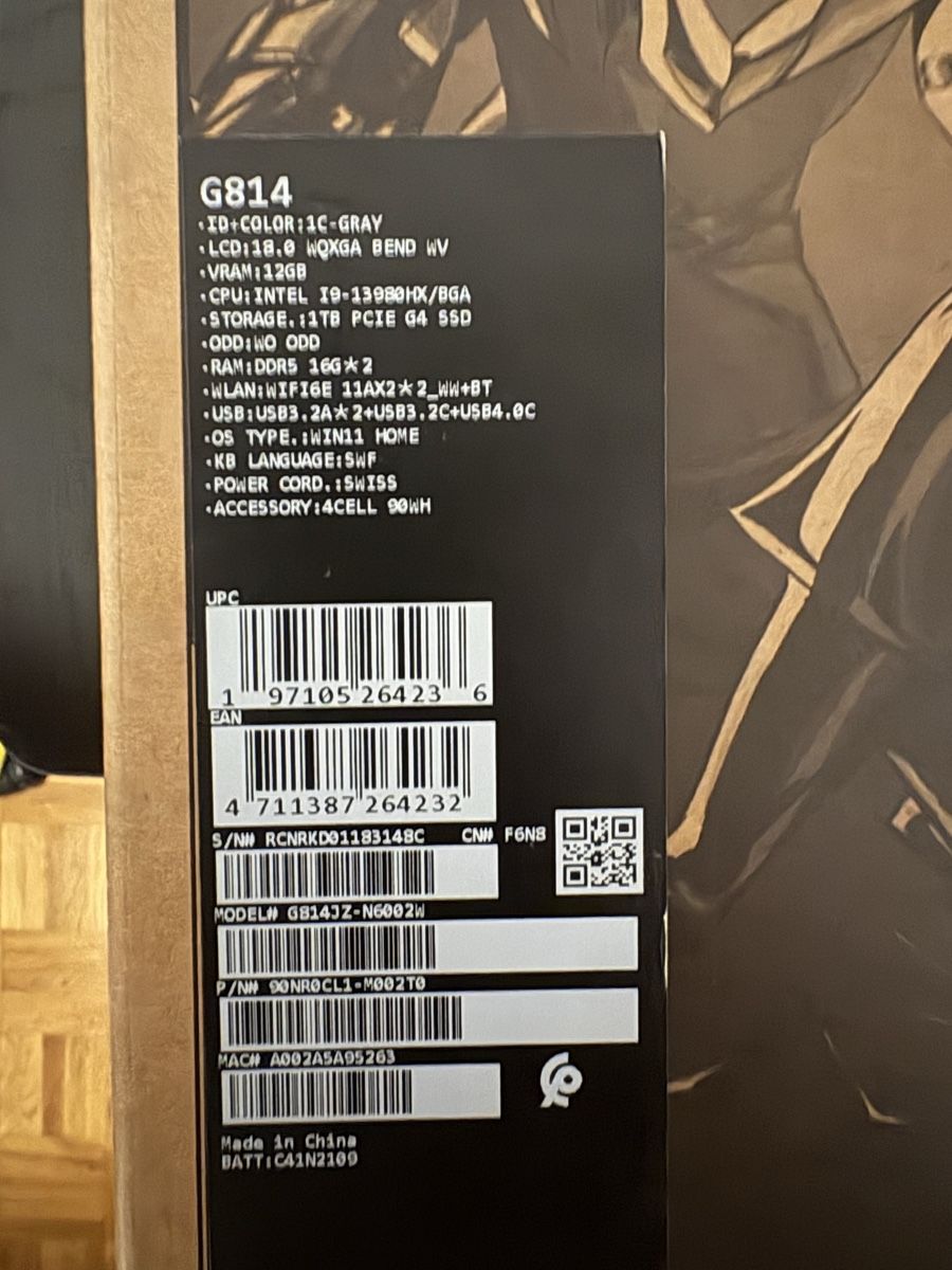 Asus Notebooks: Asus Rog Strix G18 G814JZ – Gebraucht aus Lausanne von mat_dg98 4