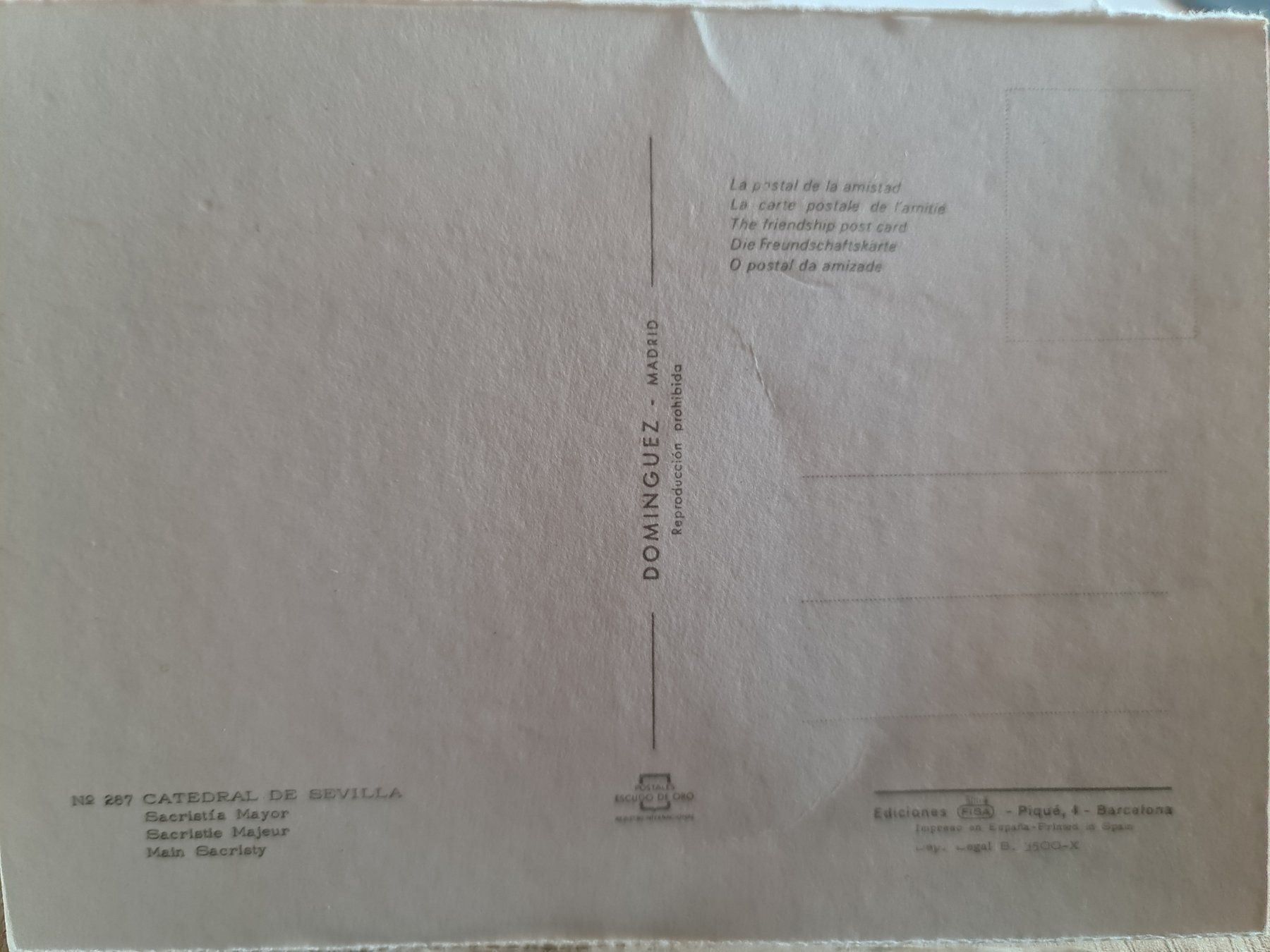 Cartoline postali: Ansichtskarte Kathedrale Sevilla – Usato da Dintikon venduto da Vexi 1