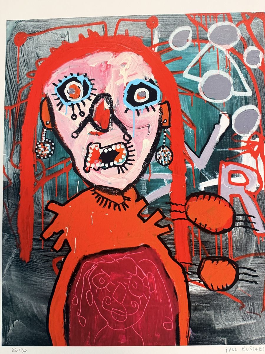 Grafiken & Lithographien: Paul Kostabi - Farblithographie  – Gebraucht aus Solothurn von NUVICO 6