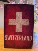 Blechschild Schweiz Dekoschild 
