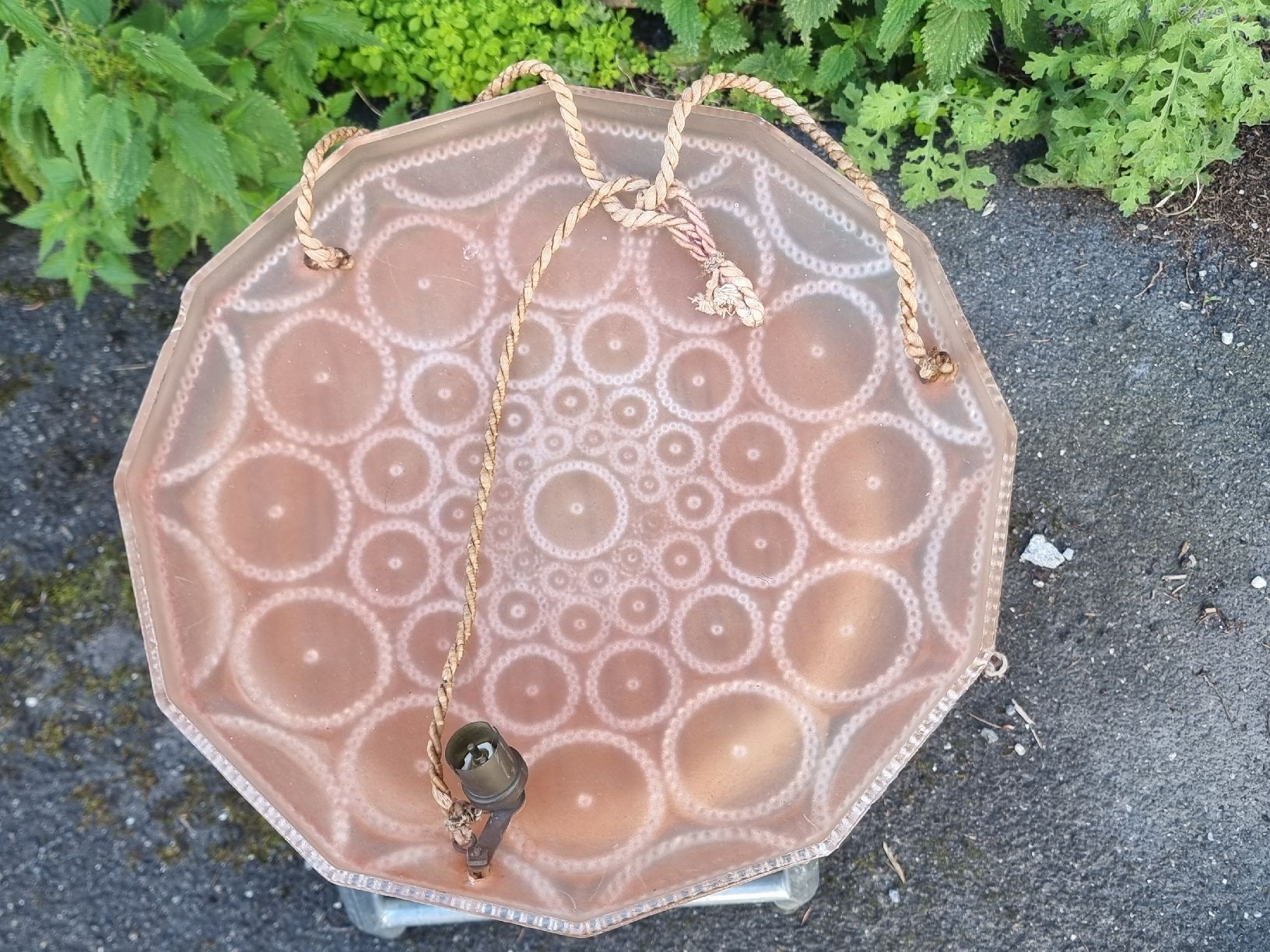 Kronleuchter & Deckenlampen: Deckenlampen Glas rosa – Gebraucht aus Berschis von treedosha01 1