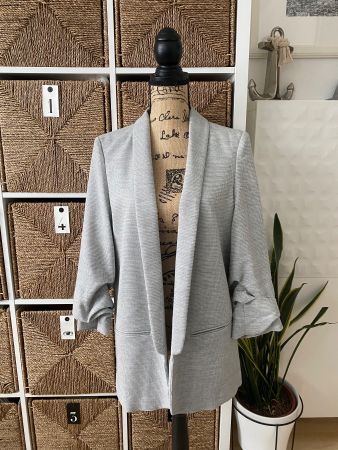 Relaxed style blazer, size L, 2/3 sleeves