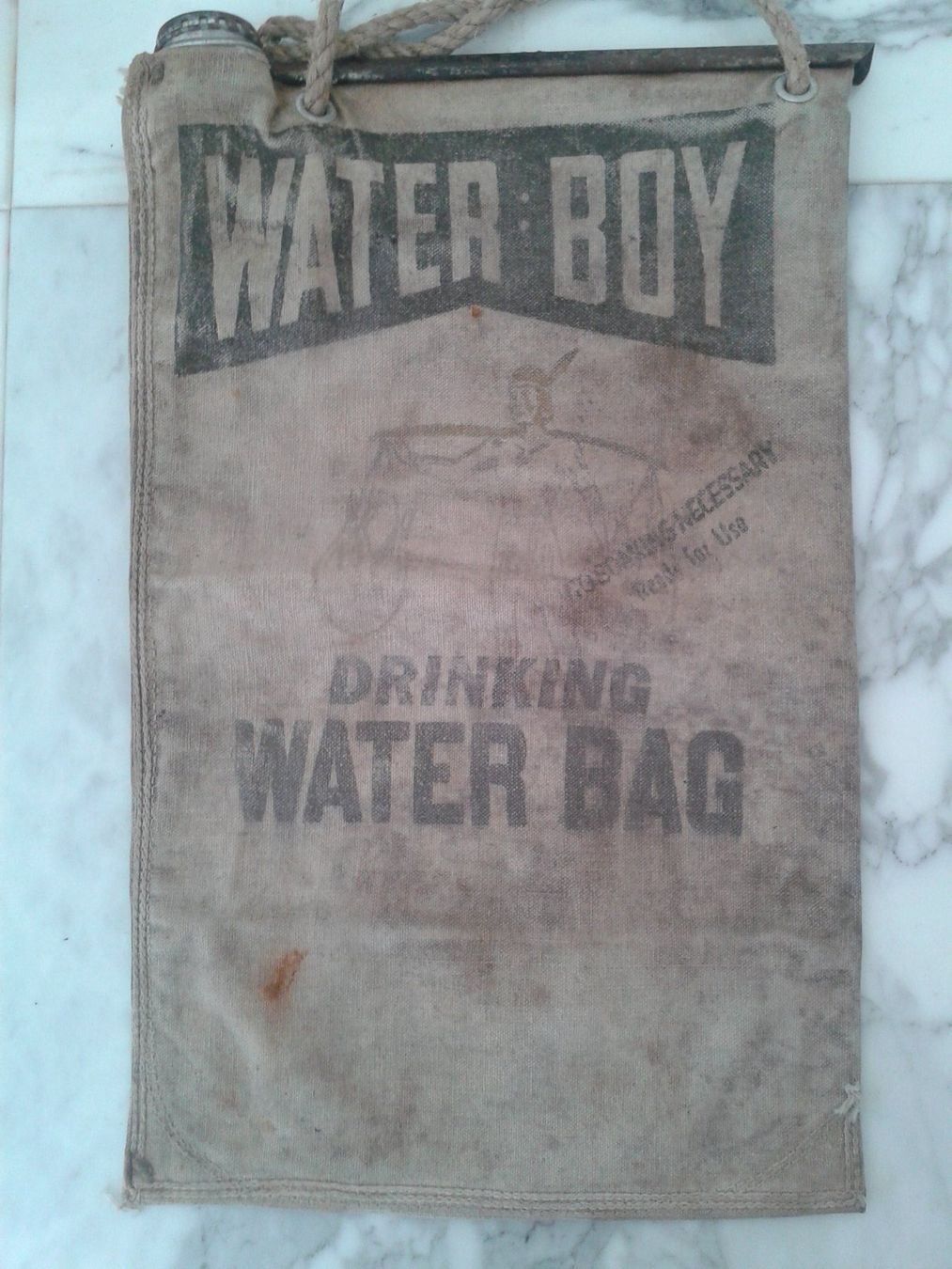 Taschen: WATER BOY  DRINKING WATER BAG Canvas ORIGINAL  RAR – Gebraucht aus Camorino von Campellino