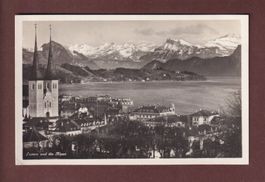 LUZERN und die Alpen - Hofkirche - 1933