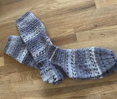Socken handgestrickt mit Bambus 40/41