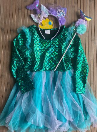 Meerjungfrau Kostüm, Fasnacht, 4-5 Jahre, Top Zustand!