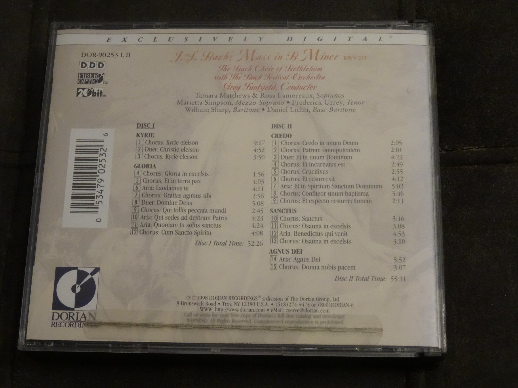 CD: J.S. Bach - Mass in B Minor CD – Usato da Olten venduto da Disc-Ausverkauf 1