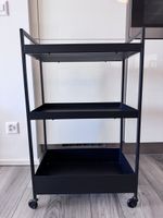 Servierwagen, schwarz, 50.5x30×83 cm