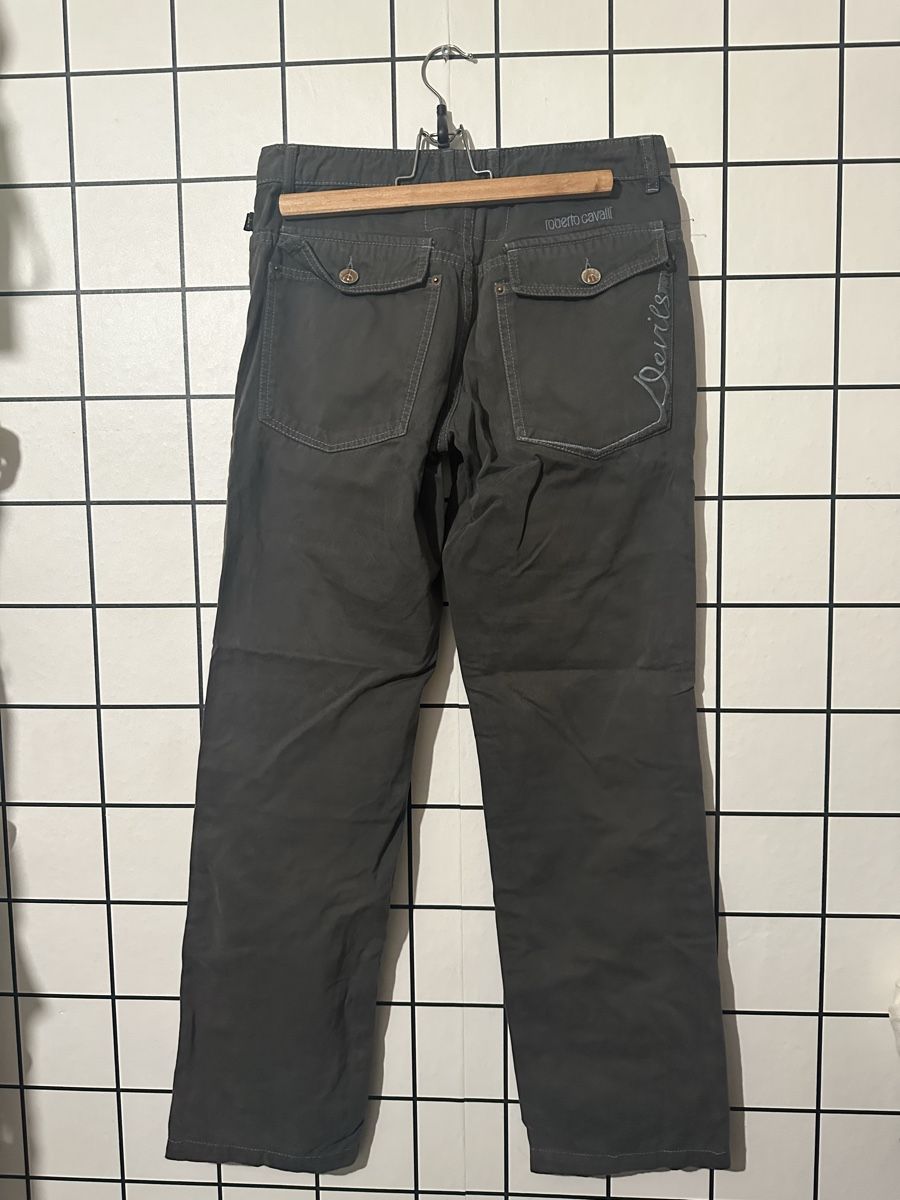 Roberto Cavalli Pantaloni: Roberto Cavalli Devils Grey Cotton Pants Sz. S – Usato da Genève venduto da ravehotline 1