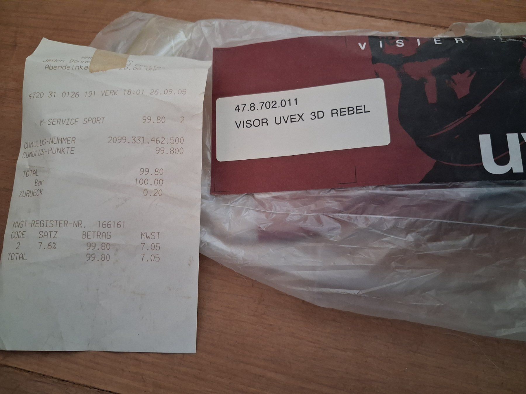Uvex Caschi & visiere: UVEX Visier Visor 3D Rebel – Usato da Pfäffikon ZH venduto da Maluk 1