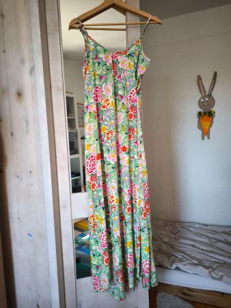 Robe longue Terre Rouge motif floral taille S