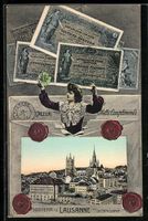 Lausanne, La Cathedrale, Geldscheine, Si
