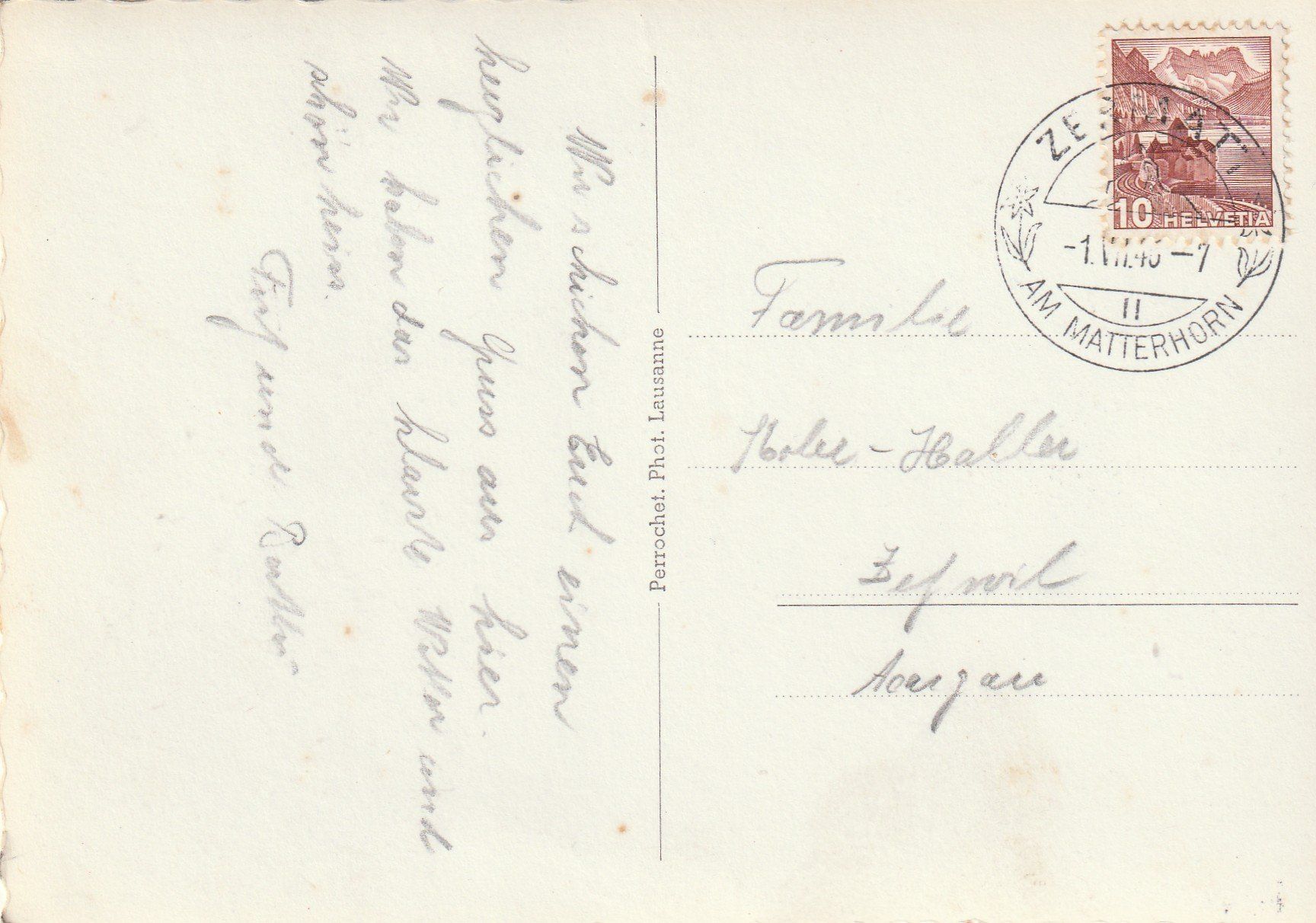 Cartes postales: Zermatt – D'occasion à Rorschacherberg par fratovi2 1