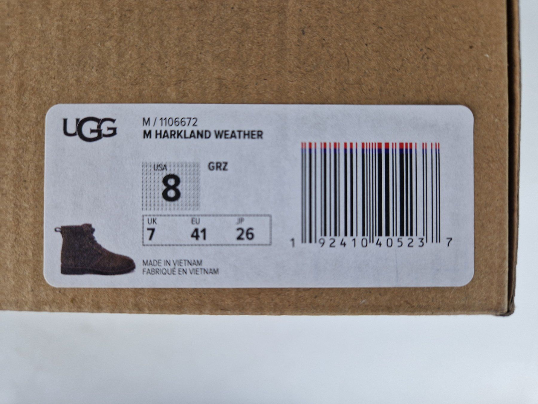 Ugg Scarpe da uomo: UGG Stiefel "Harkland Weather", EU 41 – Nuovo e nell'imballaggio originale da Muhen venduto da Restwert_Muhen 9
