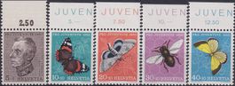 1950, J133-J137 ** postfrischer Satz mit TABS (PJ) Kat: 15.-