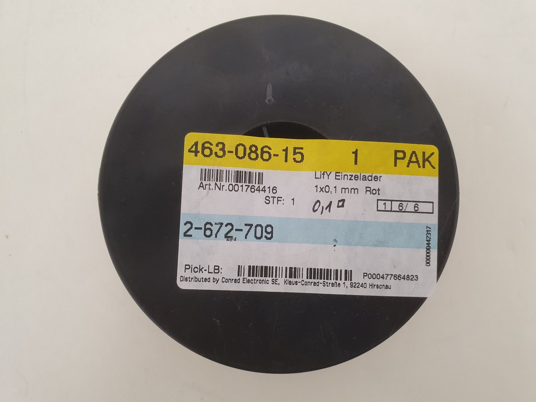 Cavi: Litze, Kabel Einzelader HELUKABEL LIFY 0.10 mm2, ROT 100 m – Nuovo e nell'imballaggio originale da Aegerten venduto da taxidermo 4