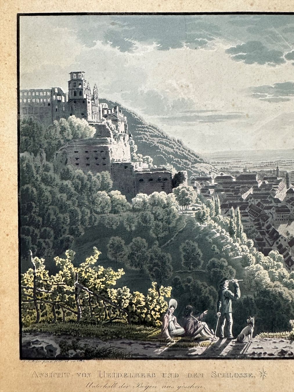 Incisioni: Heidelberg Meyer/Engelmann Aquatinta koloriert – Nuovo e nell'imballaggio originale da Oberuzwil venduto da Crystall0 3