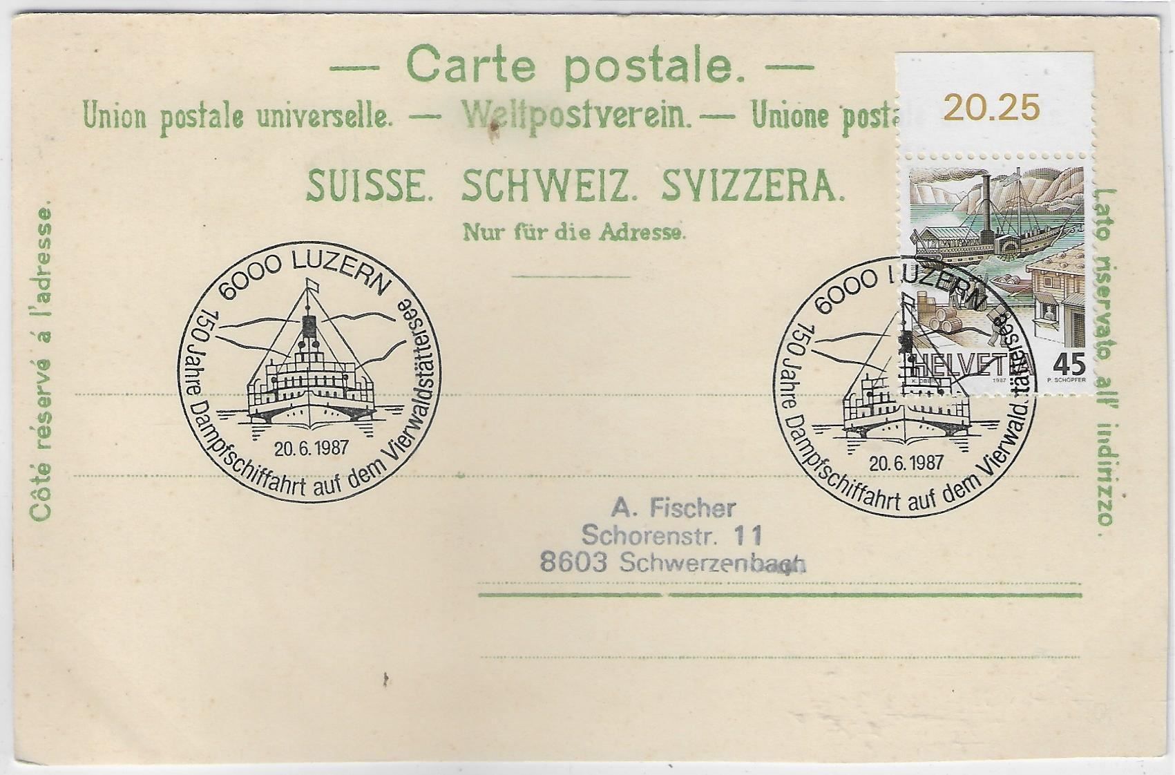 Cartes postales: Flüelen - Jugenstil Litho – D'occasion à Ettingen par Kartenplanet 1