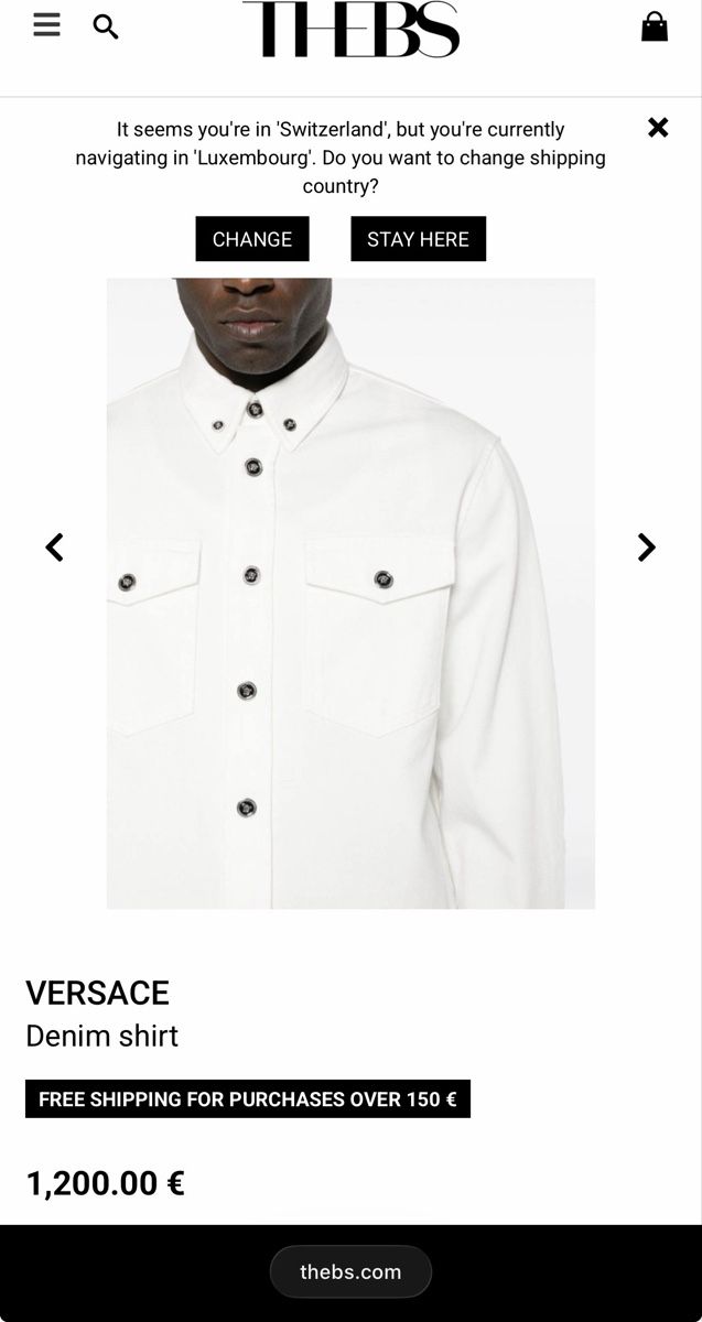 Versace Chemises: Versace chemise en jeans  – Neuf (Voir description) à Yverdon-les-Bains par nes_sn6k 1