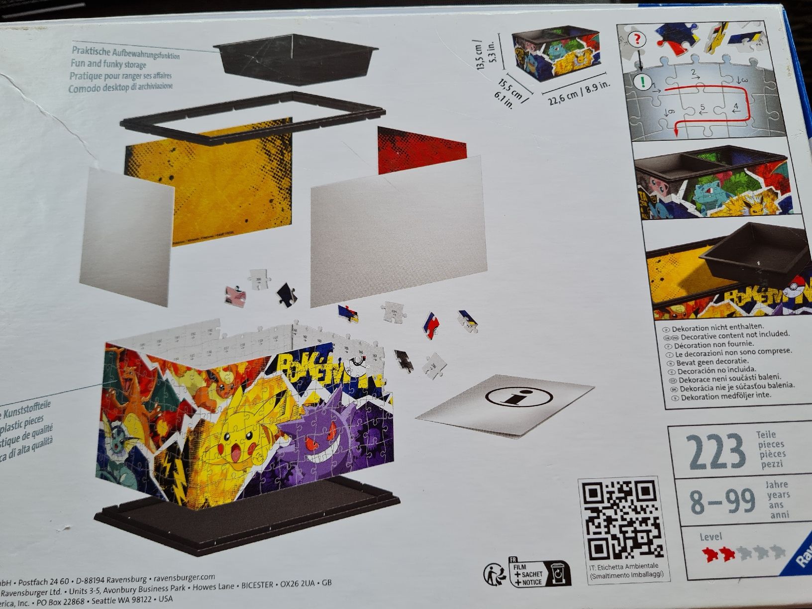 Ravensburger Puzzle: Pokemon Box Ravensburger Puzzle  Design – Nuovo (secondo la descrizione) da Münsingen venduto da Cuci31 2