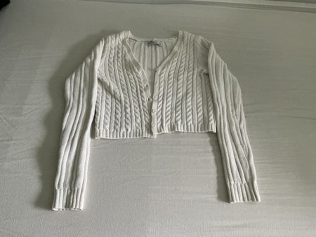 Strickjacke Hollister weiss Grösse S guter Zustand