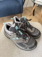 Quechua MH100 WTP Women Hiking Shoes EU 37 Grey Blue